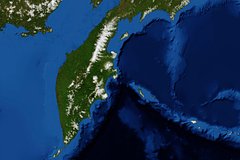 Камчатка опустилась после землетрясения