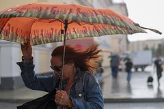 Москвичам пообещали дожди и сильный ветер