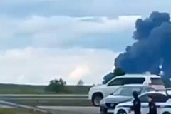 Одна из фур с дронами сгорела под Иркутском в результате действий местных жителей