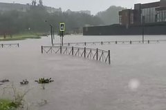 Российский город в свой праздник ушел под воду за полтора часа