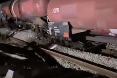 В Румынии сошел с рельсов грузовой поезд