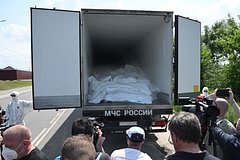 Военкор описал обстановку на месте фур с телами военных ВСУ